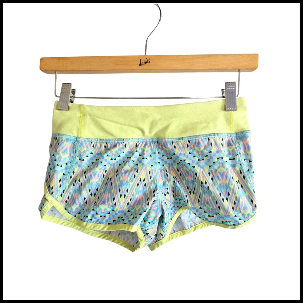Ivivva Athletic‎ Shorts Geometric Print Running Activewear Shorts Size 10